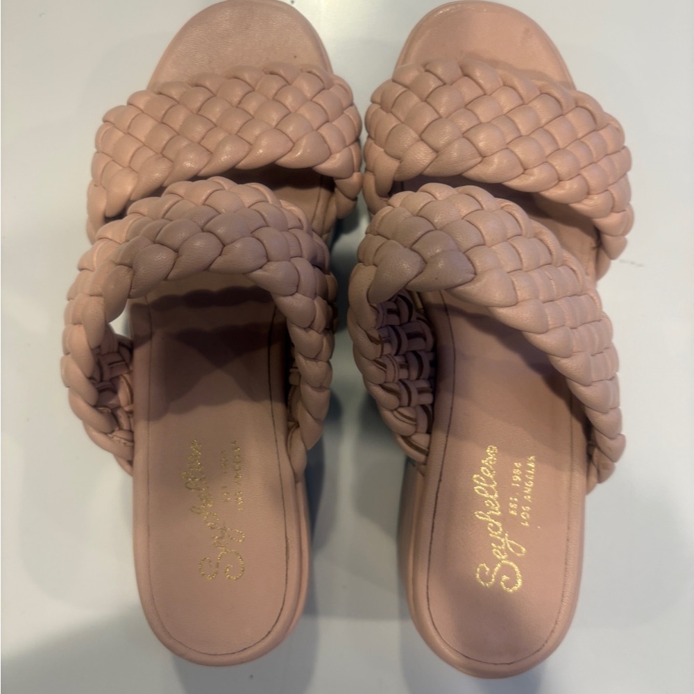 Seychelles Blush Braided Sandals